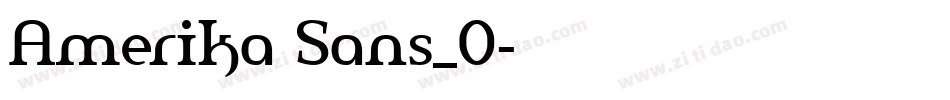 Amerika Sans_0字体转换